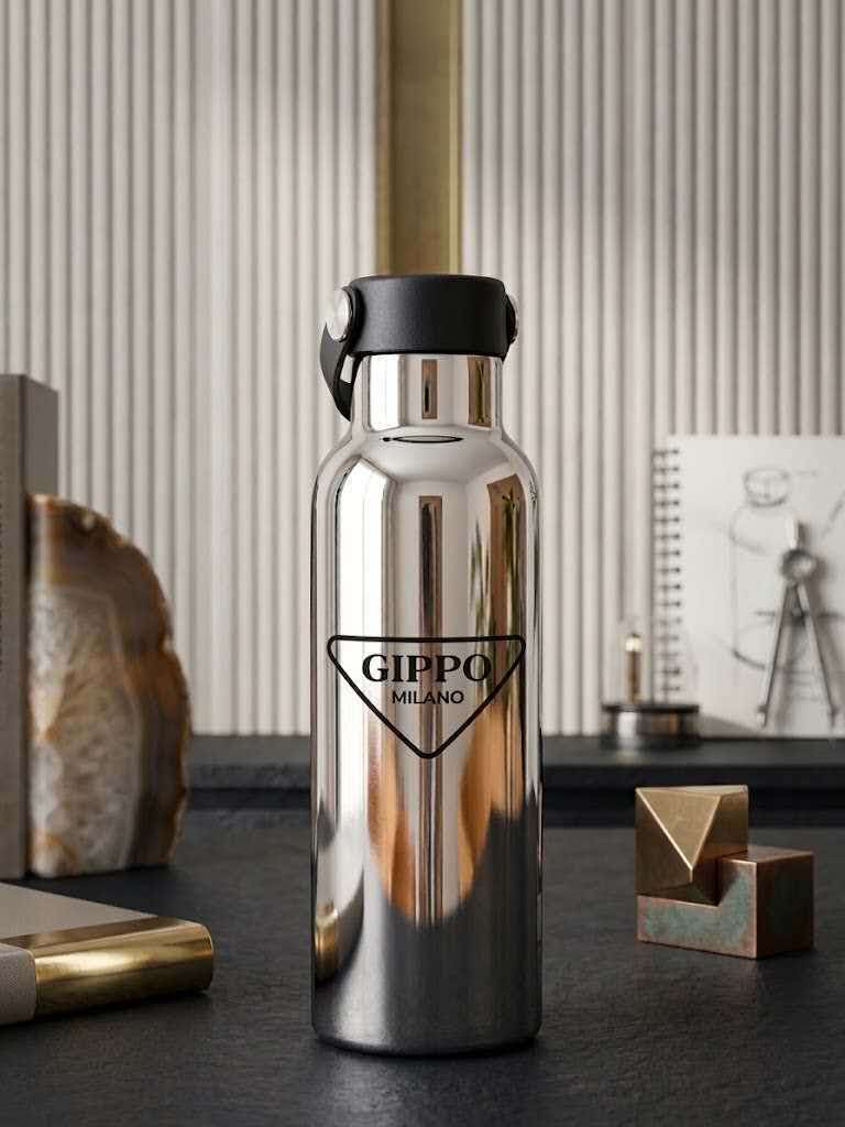 Mirror-Finish Stainless Steel Insulated Water Bottle
