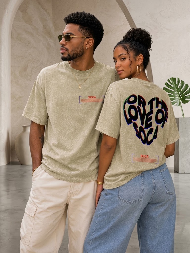 Vintage Acid Wash Heavyweight Cotton T-Shirt